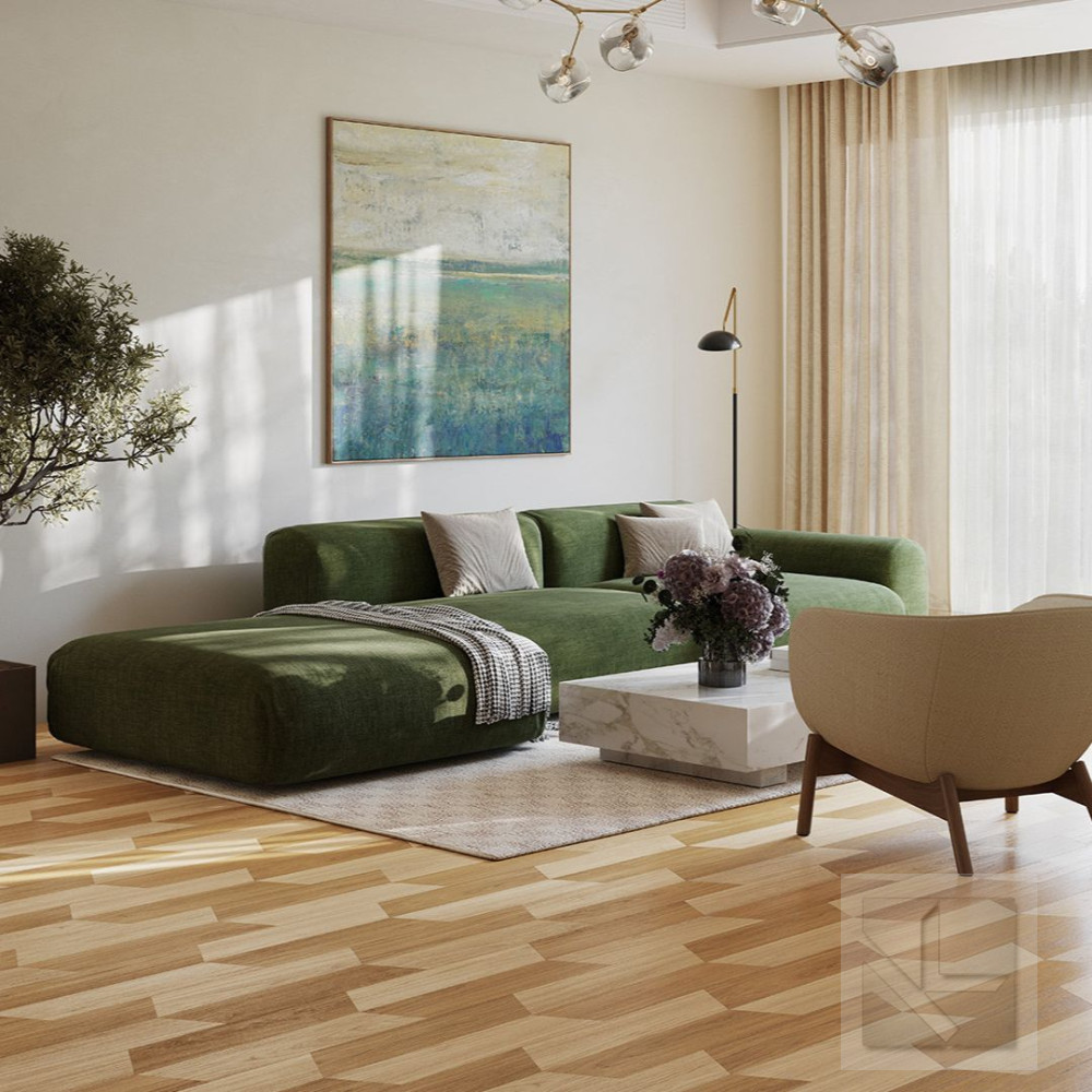 Кварц вінілова плитка для підлоги Parador TrendTime 10 DB Chevron Oak Oxford natural 1750868
